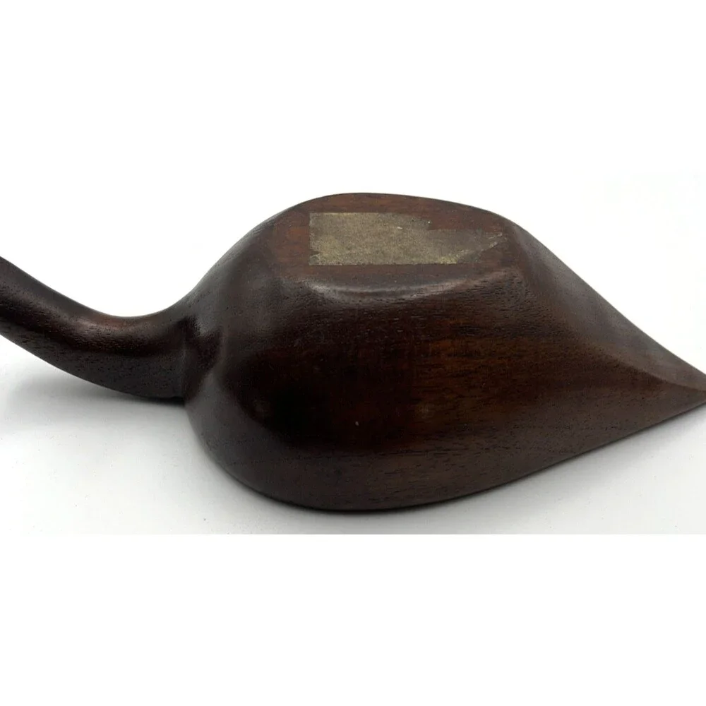 Vtg Hand Carved Teardrop Shape Rustic Wooden Serving Scoop Kitchen Decor